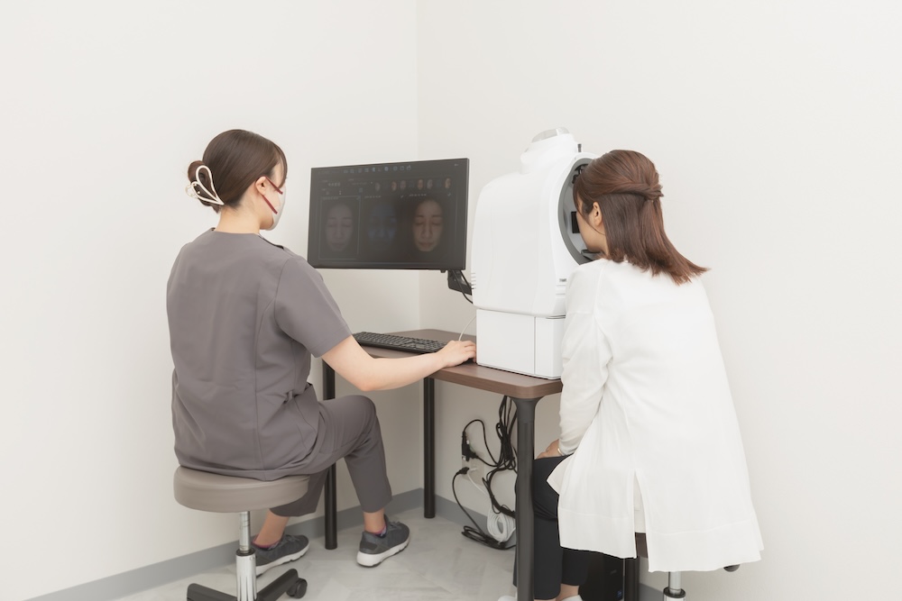 精密な肌診断に基づく個別対応